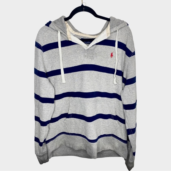 Polo Ralph Lauren Other - POLO fleece lined striped hoodie
